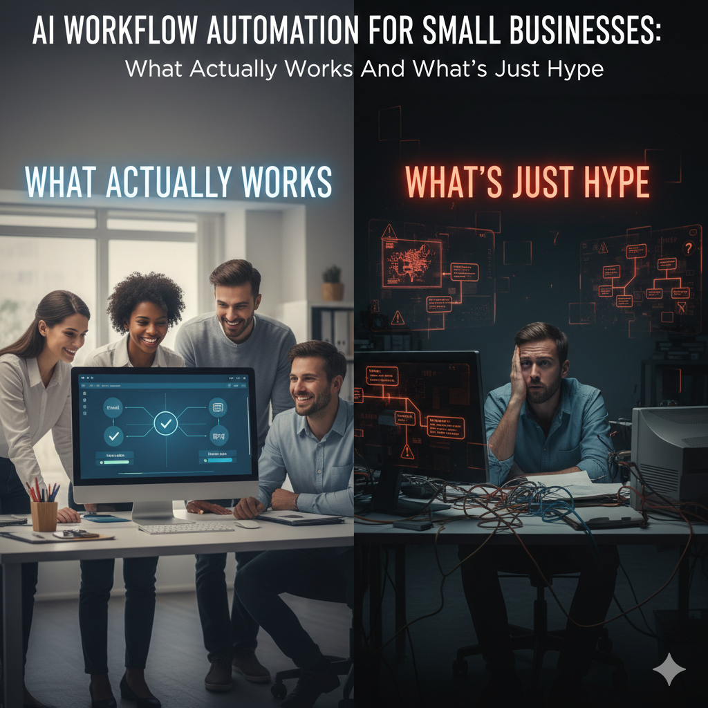 AI Workflow Automation for Small Businesses: What Actually Works And What’s Just Hype